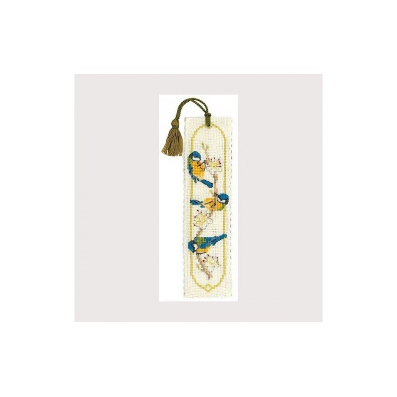 Marque page Oiseaux Bleus Le Bonheur des Dames