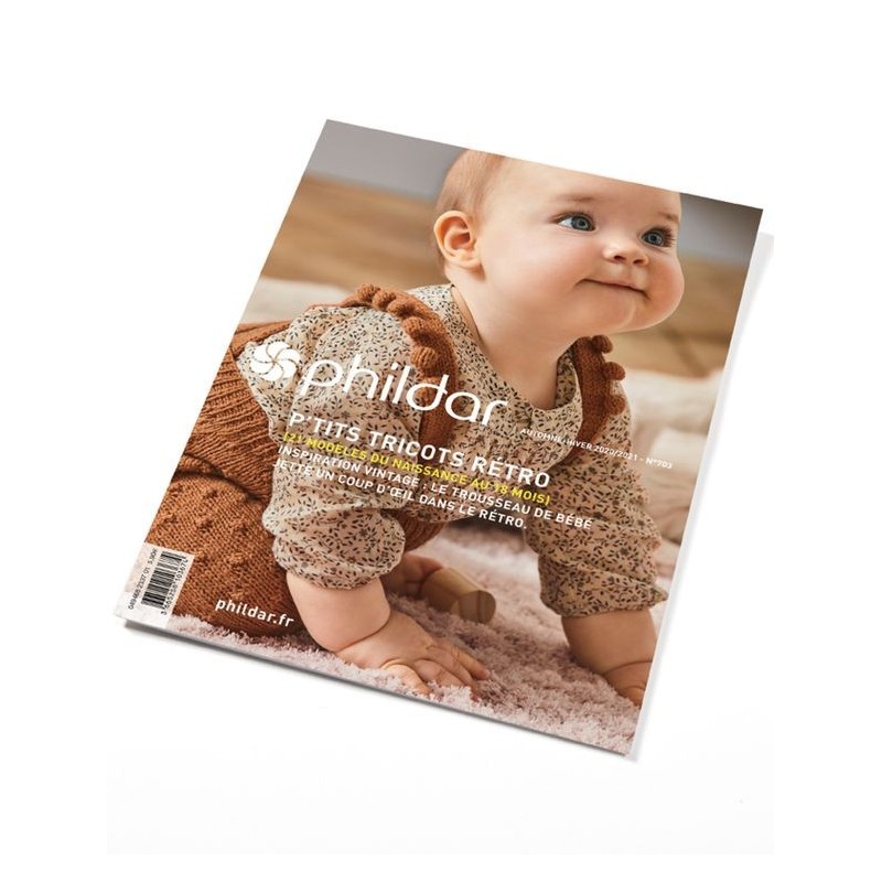 Catalogue Phildar Automne Hiver 703 Layette Modele A Tricoter Bebe