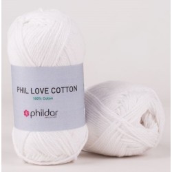 Coton Phildar Phil Love Cotton Blanc