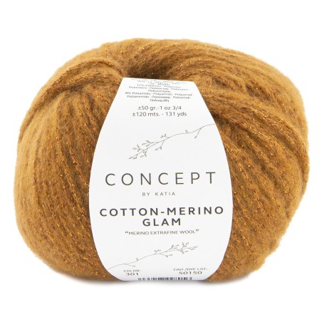 Laine Katia Concept Cotton-Mérino Glam 301 Laine Katia Concept Cotton-Mérino Glam 301