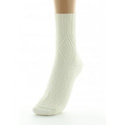 Chaussetttes Femme Laine Bio Perrin Ecru