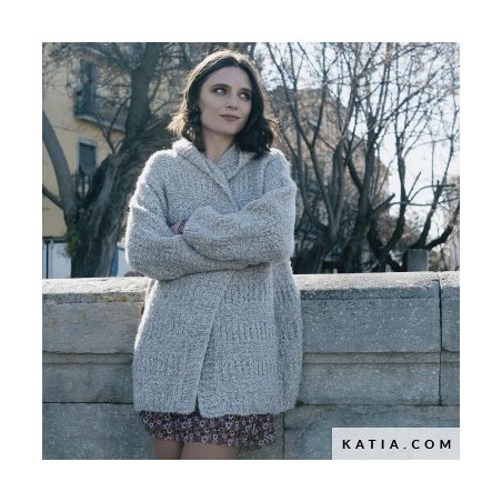 Cardigan Femme Laine Komorebi de Katia - Taille M