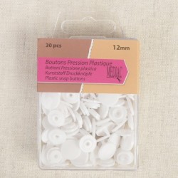 Bouton Pression Plastique Médiac M263 Blanc 501
