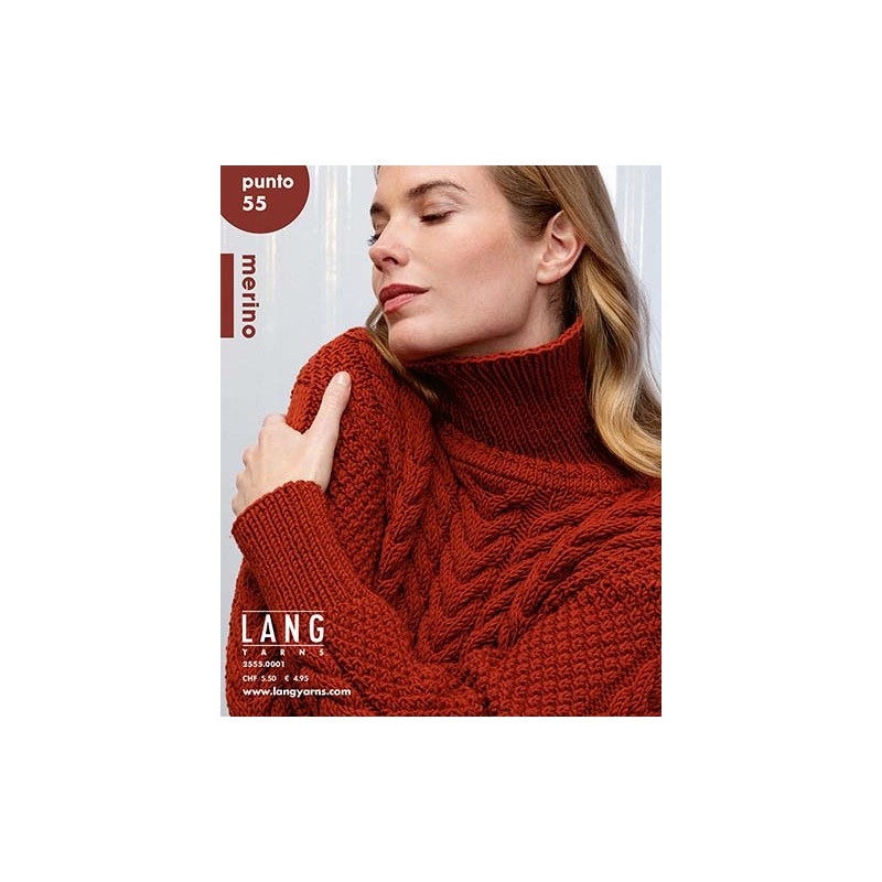 Catalogue Lang Yarns N°55 Mérinos Punto - Automne / Hiver 2023 / 2024