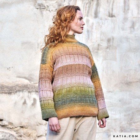 Modèle Pull en point d'épi aligné en Angelo Concept de Katia