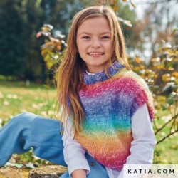 Mitaine laine au crochet - accessoire mode enfant - ArtKen6L