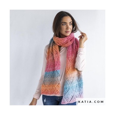 Foulard à losanges ajourés avec Sinfonia Concept Katia