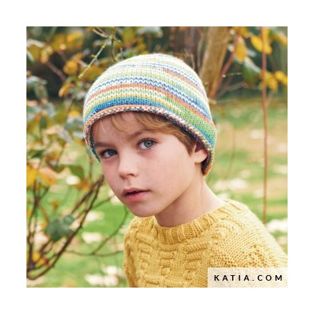 Bonnet enfant à tricoter avec Baby Jacquard de Katia