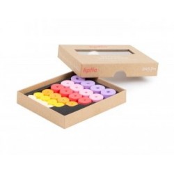 Protège-pointes colorés en mousse de chez Katia