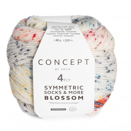 Laine Katia Concept Symmetric Socks & More Blossom 60