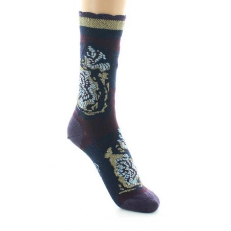 Chaussettes Femme Berthe Aux Grands Pieds - Fleurs de Kimono