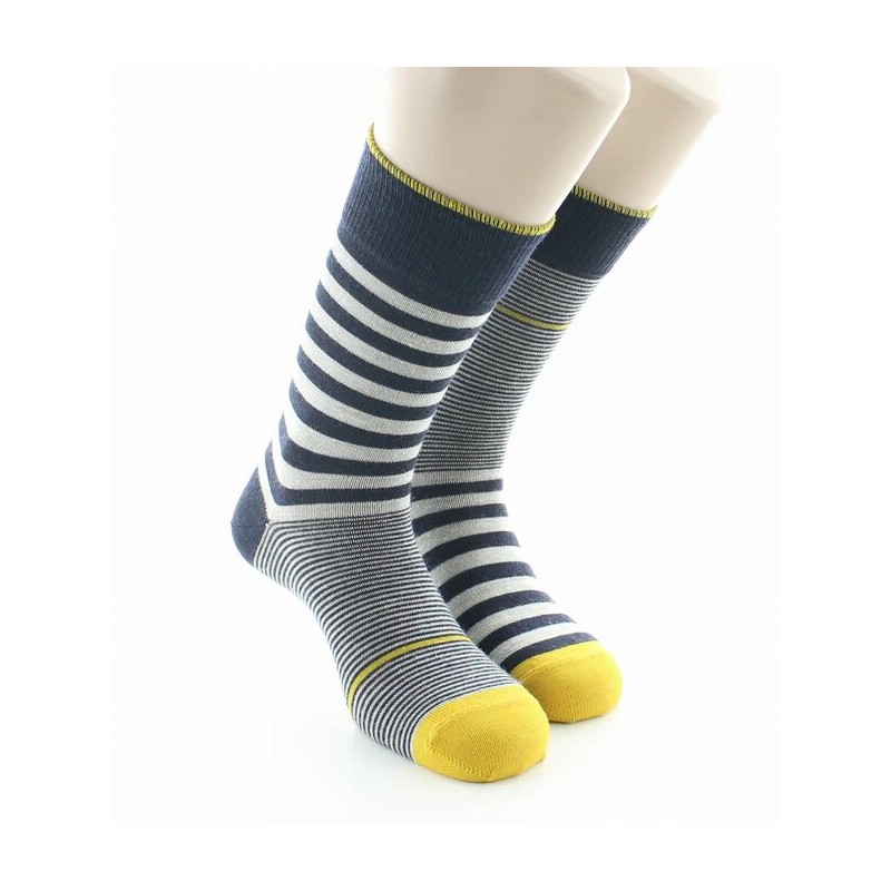 Chaussettes Homme Berthe Aux Grands Pieds - Rayures asymétriques