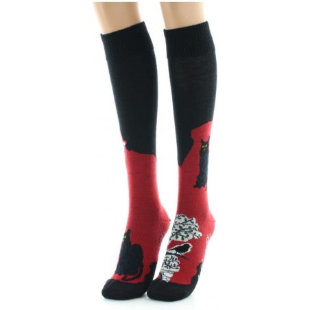 Chaussettes Hautes Femme Berthe Aux Grands Pieds - Le chat et l'oiseau