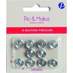 Boutons pression Pic et Malice 5221