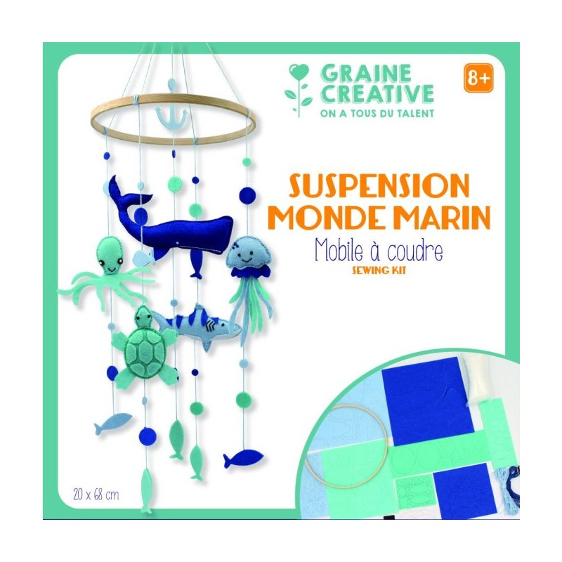 SUSPENSION mobile à coudre - Monde Marin
