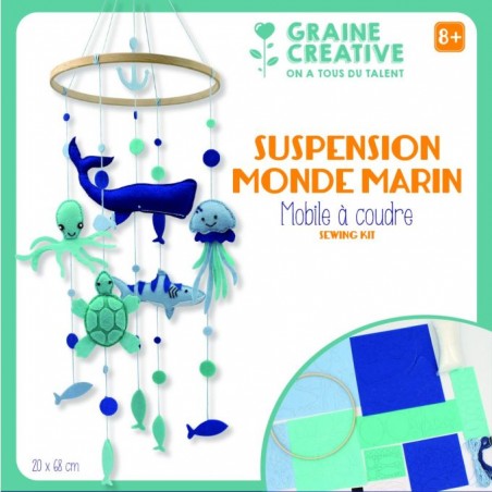 SUSPENSION mobile à coudre - Monde Marin SUSPENSION mobile à coudre - Monde Marin