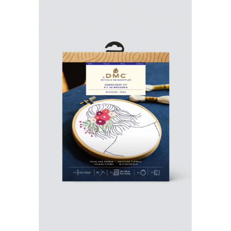 KIT Broderie DMC - Coiffure Florale KIT Broderie DMC - Coiffure Florale