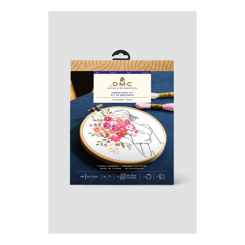 KIT Broderie DMC - Brassée de Fleurs