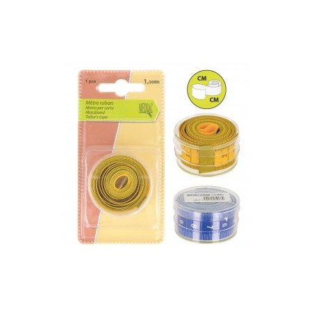 MÈTRE ruban boite ronde 150 cm Médiac M407