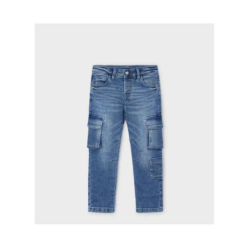 PANTALON jeans cargo garçon de Mayoral