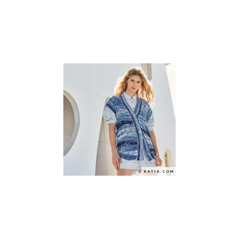 Gilet sans manches femme en Versailles Ombré de Katia