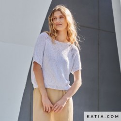 T-Shirt femme circulaire en Universo de Katia