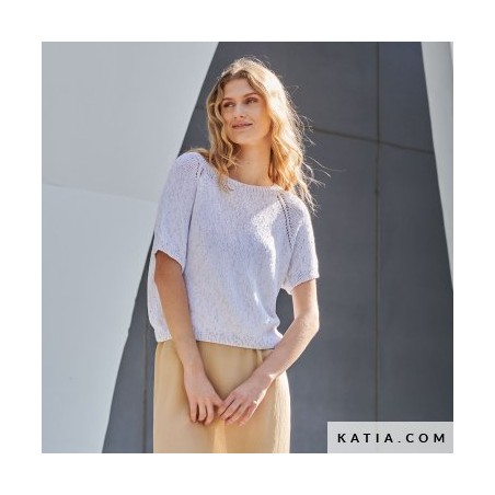T-Shirt femme circulaire en Universo de Katia T-Shirt femme circulaire en Universo de Katia