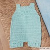 Salopette en crochet pour bébé avec Alexandria de Katia Salopette en crochet pour bébé avec Alexandria de Katia