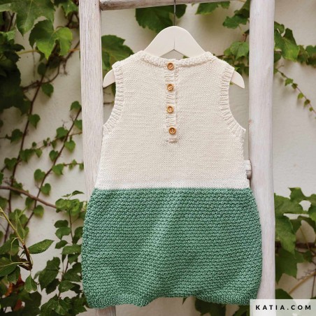 Barboteuse avec Fair Cotton de Katia Barboteuse avec Fair Cotton de Katia
