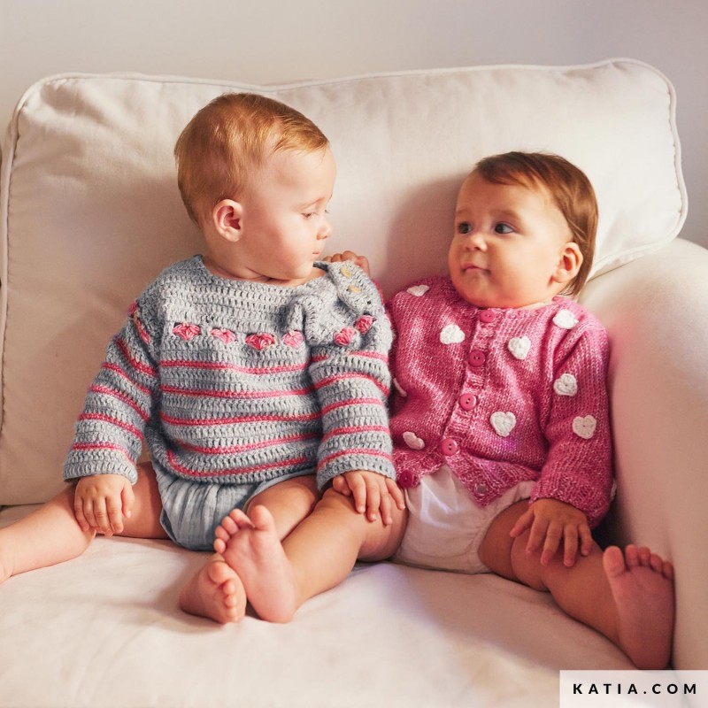 Gilet Layette avec Puro Cottone de Katia