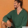 Pull Homme à col polo en Alabama de Katia Pull Homme à col polo en Alabama de Katia