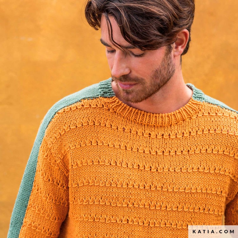 Pull rayé à manches contrastées en Alabama de Katia