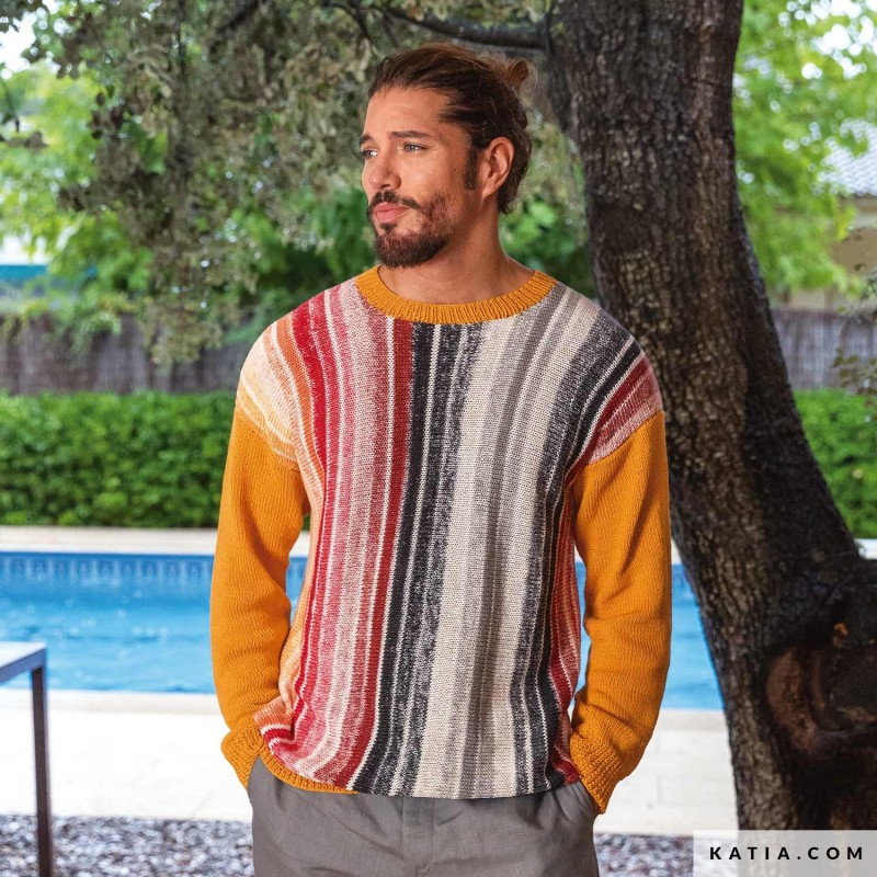 Pull pour homme en Fair Cotton Infinity de Katia
