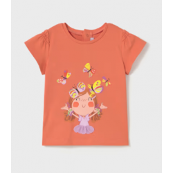 T-SHIRT imprimé fille et papillons de Mayoral
