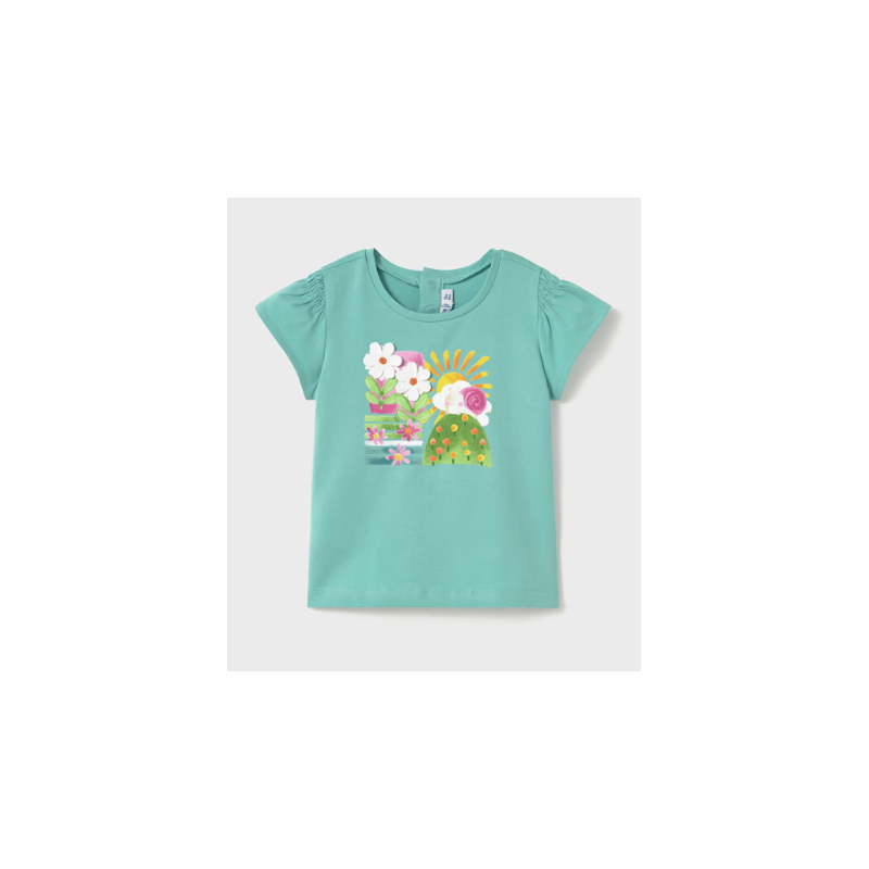 T-SHIRT imprimé fleurs en relief de Mayoral