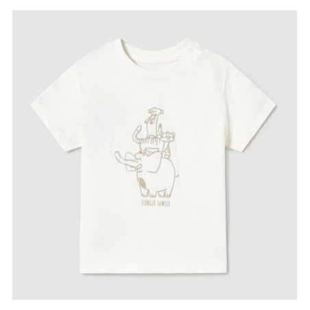 T-SHIRT silhouette animaux bébé de Mayoral T-SHIRT silhouette animaux bébé de Mayoral