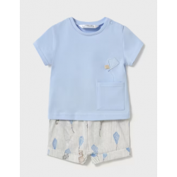 Ensemble short et t-shirt nouveau-né de Mayoral