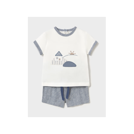 Ensemble short et t-shirt maison nouveau-né de Mayoral Ensemble short et t-shirt maison nouveau-né de Mayoral
