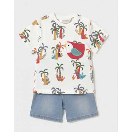 Ensemble short et t-shirt nouveau-né de Mayoral