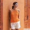 Top à bretelles pour femme avec Alabama de Katia Top à bretelles pour femme avec Alabama de Katia