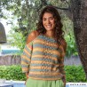 Top avec détails en dentelle avec Le Bambou de Katia Top avec détails en dentelle avec Le Bambou de Katia