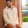 Pull homme col polo avec Cotton100% de Katia Pull homme col polo avec Cotton100% de Katia