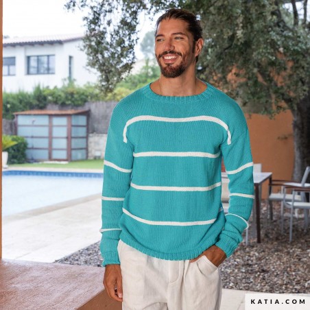 Pull homme en Fair Cotton de Katia Pull homme en Fair Cotton de Katia