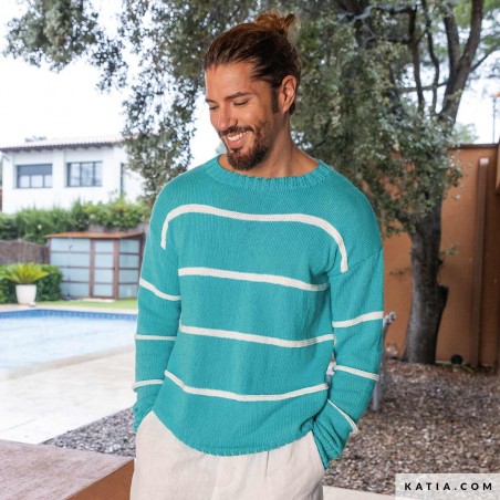 Pull homme en Fair Cotton de Katia Pull homme en Fair Cotton de Katia