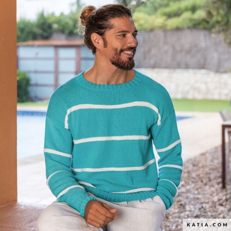 Pull homme en Fair Cotton de Katia Pull homme en Fair Cotton de Katia