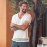Pull à manches courtes homme en Tencel-Cotton de Katia Pull à manches courtes homme en Tencel-Cotton de Katia