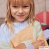 Pull enfant en intersia avec Pluma de Katia Pull enfant en intersia avec Pluma de Katia