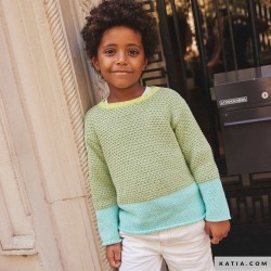 Pull enfant avec Cotton 100%  de Katia