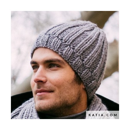 Bonnet homme avec Big Mérino de Katia Bonnet homme avec Big Mérino de Katia