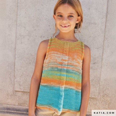 Top fillette avec Menfis Color de Katia Top fillette avec Menfis Color de Katia